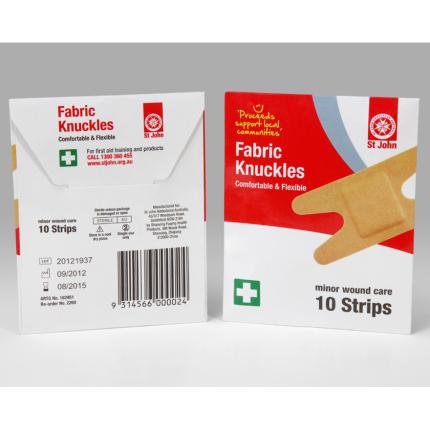 Adhesive dressing - fabric knuckle (10 pack)