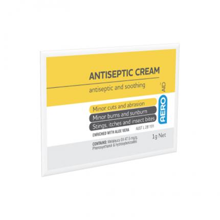 Antiseptic & itch relief cream 1g sachet