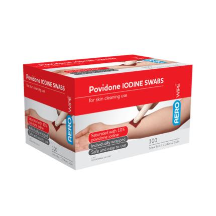 Cleansing wipes - iodine swabs