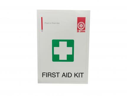 First aid kit sticker 13.5cm x 19.5cm