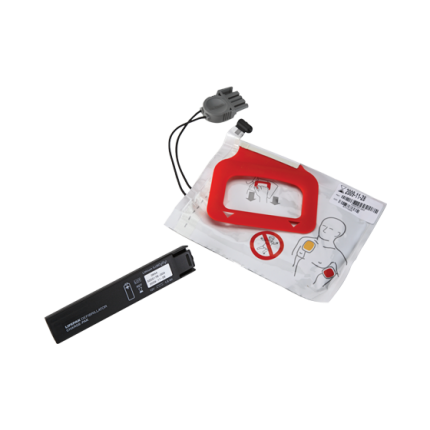 Lifepak CR Plus adult defibrillator pads x1 & battery x1