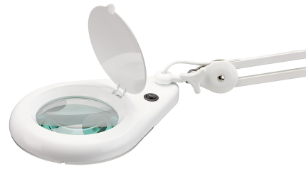Magnifying LED lamp with table clamp 1.2m extension