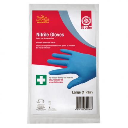 Nitrile gloves - large (1 pair)
