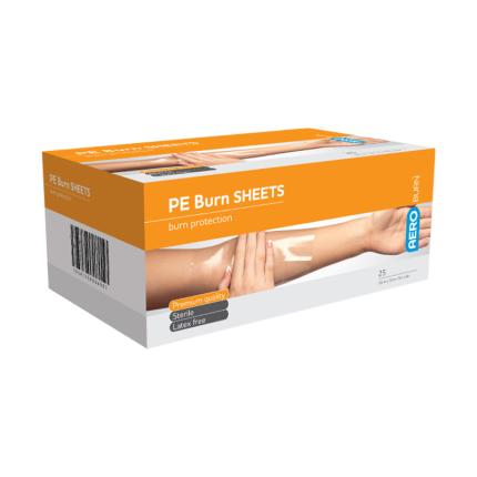 Polythene sheets - burns sheet medium 20cm x 20cm