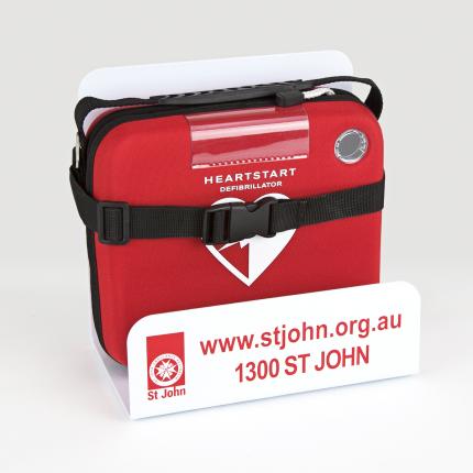 St John wall-mounted defibrillator bracket