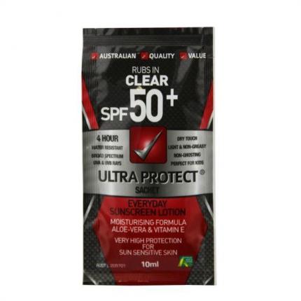 Sunscreen sachet 10mL SPF50+