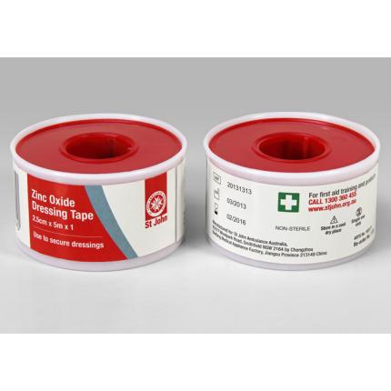 Zinc oxide tape 2.5cm x 5m