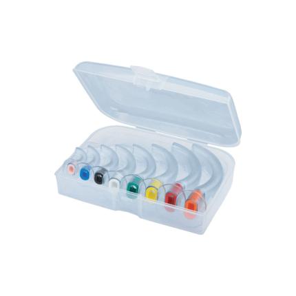 Airway oropharyngeal kit in plastic case (set of 8)