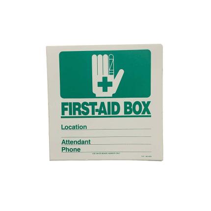 First aid kit location sticker - small	