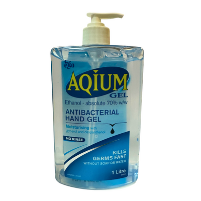 Aquim Antibacterial Hand Gel 1L front