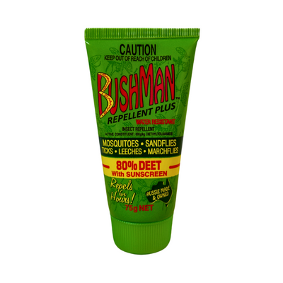 Bushman Plus Insect Repellent 80% Deet with Sunscreen 75g 8889107