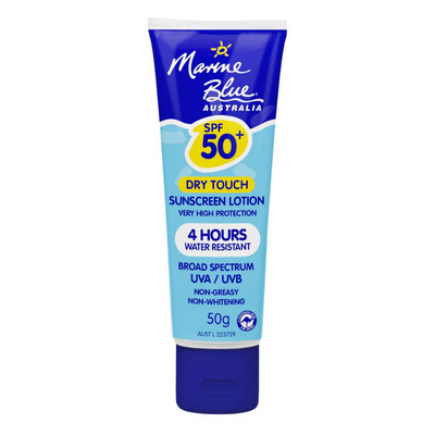 Marine Blue Dry Touch Sunscreen Lotion SPF 50+ 100g