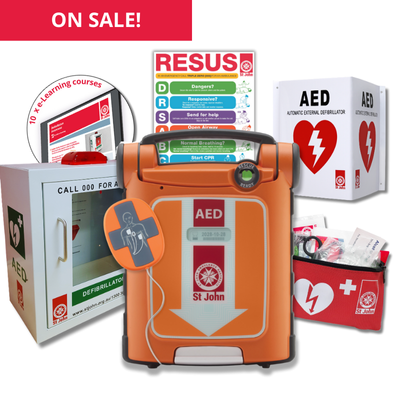St John G5 defibrillator bundle