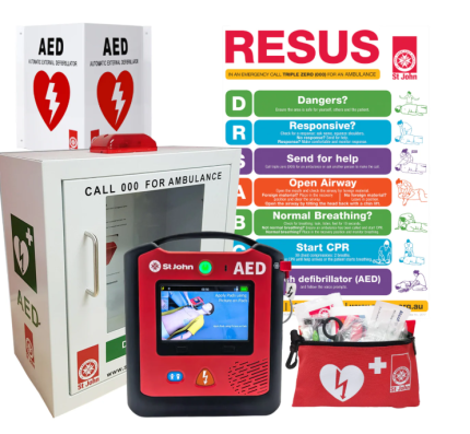 St John X3 Defibrillator Semi-Automatic Bundle