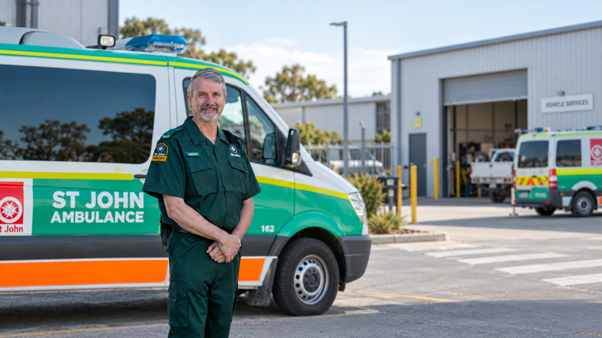 St John Ambulance SA onsite medical vehicle